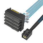 HD Mini SAS SFF-8643 36P转SAS 4SFF-8482 29P一体式硬盘数据线